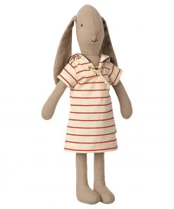 Maileg Bunny In Striped Dress Size 2