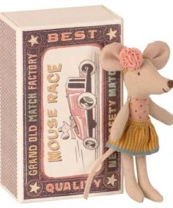 Maileg Little Sister Mouse in Matchbox