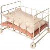 Maileg Metal and Cotton Baby Bed