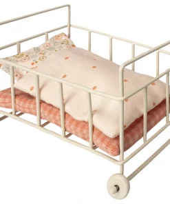 Maileg Metal and Cotton Baby Bed