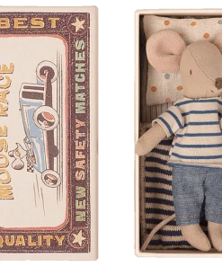 Maileg Souris Big Brother Dans Une Boite D'allumettes