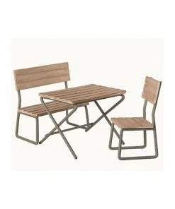 Maileg Garden Set, Table With Chair And Bench