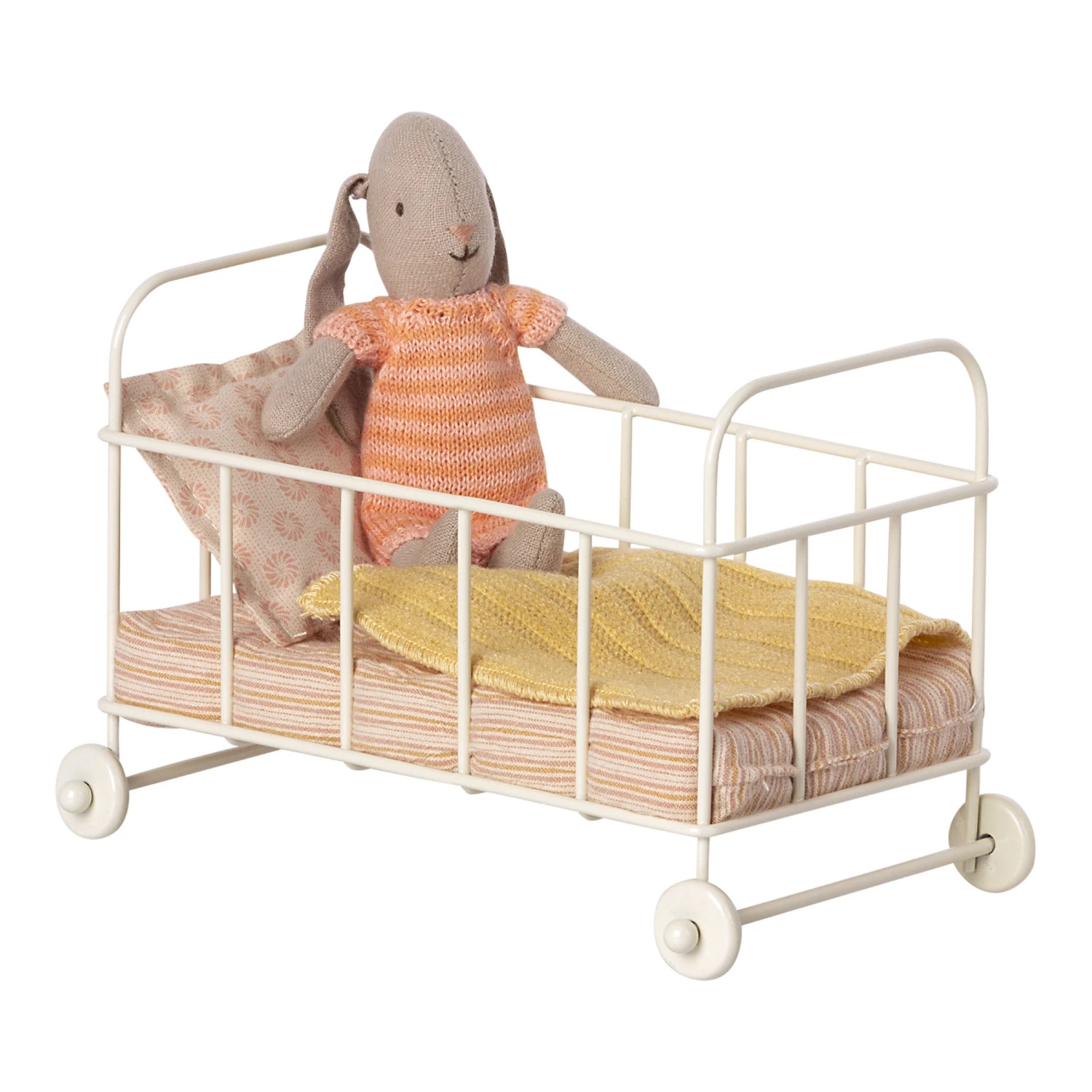 Maileg Cot bed, Micro - Rose 2 Maileg Cot bed, Micro - Rose