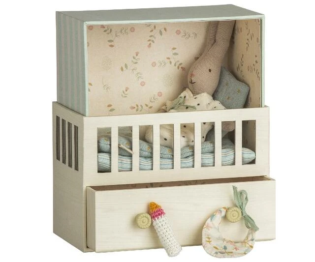 Maileg Baby Room with Micro Rabbit 3 Maileg Baby Room with Micro Rabbit