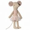 Maileg Natural and Light Pink Big Sister Ballerina Mouse