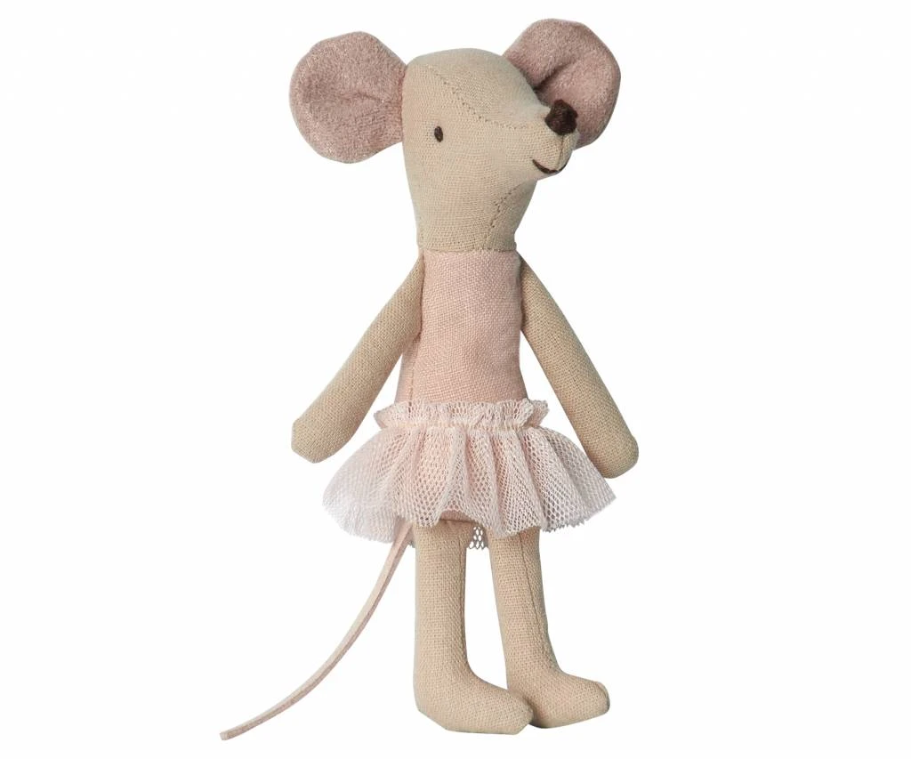 Maileg Natural and Light Pink Big Sister Ballerina Mouse 1 Maileg Natural and Light Pink Big Sister Ballerina Mouse