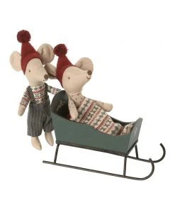 Maileg Miniature Sleigh - Green