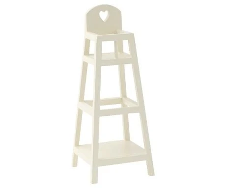 Maileg White Wooden High Chair 1 Maileg White Wooden High Chair