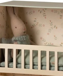 Maileg Baby Room Set with Micro Rabbit - Mint Blue 10 Maileg Baby Room Set with Micro Rabbit - Mint Blue