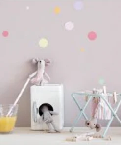 Maileg Mint Metal Clothesline with Tongs