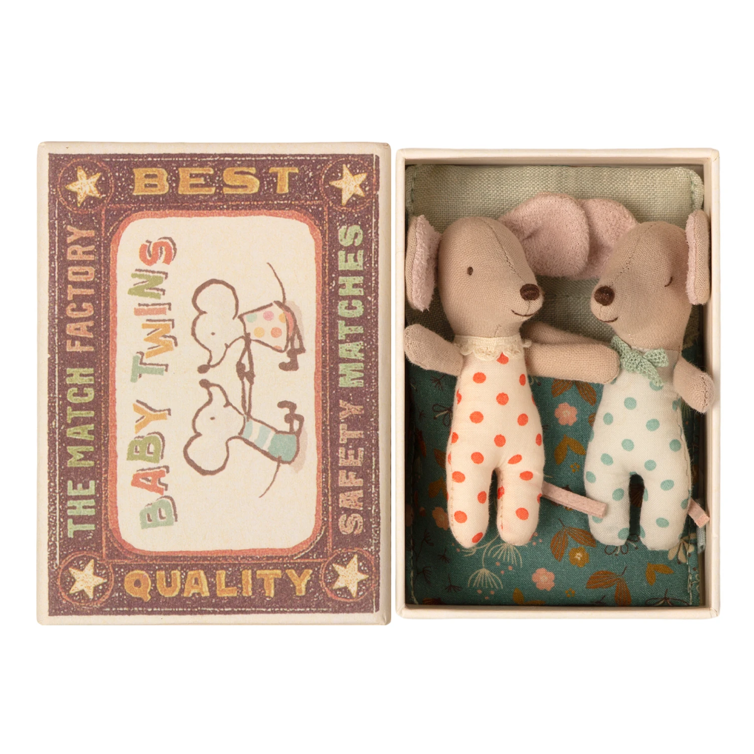 Maileg Twin Mice In Matchbox Toy 1 Maileg Twin Mice In Matchbox Toy