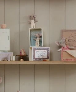 Maileg Baby Girl and Boy Twin Mice in Matchbox