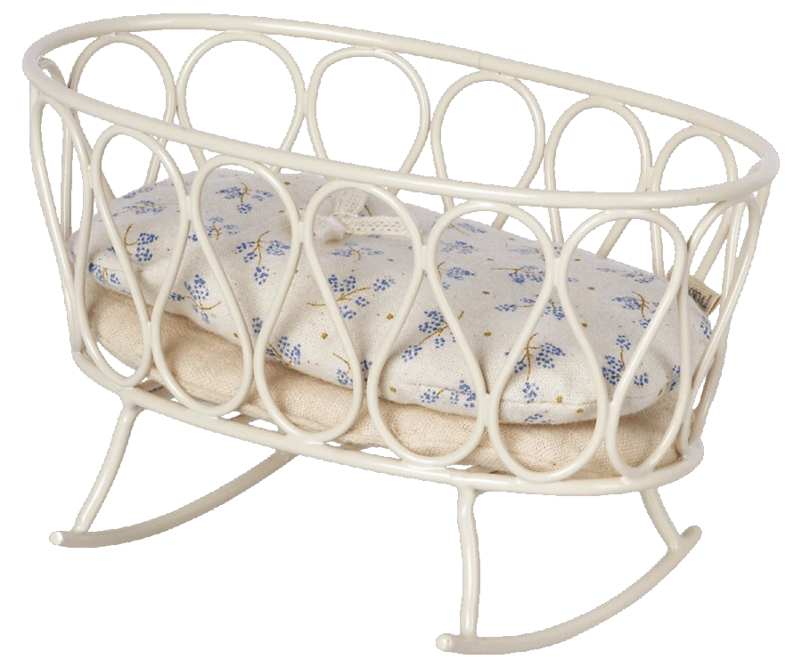 Maileg Berceau Avec Sac De Couchage, My Bleu 1 Maileg Berceau Avec Sac De Couchage, My Bleu