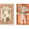 Maileg Sleepy Wakey Baby Girl Mouse in Box