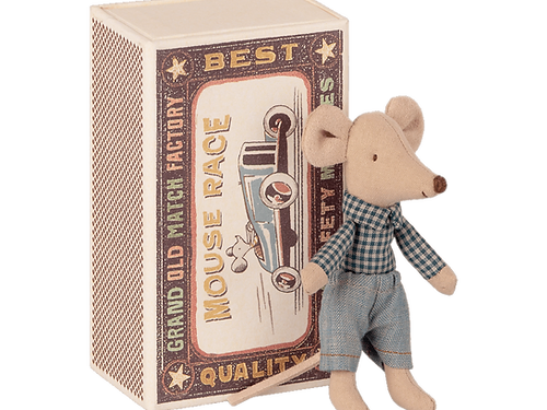 Maileg Souris Petit Frère Dans La Boîte D'allumettes 3 Maileg Souris Petit Frère Dans La Boîte D'allumettes