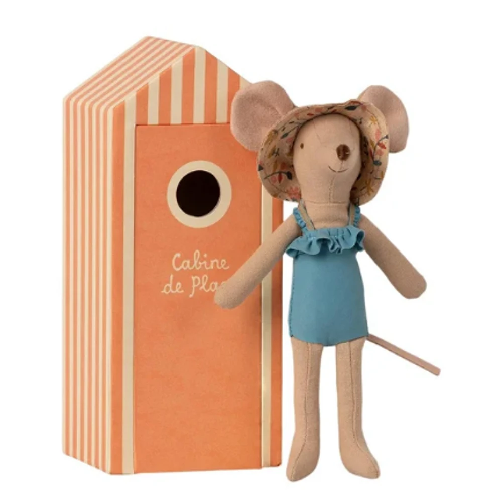 Maileg Maman Dans La Cabine De Plage Jouet 1 Maileg Maman Dans La Cabine De Plage Jouet