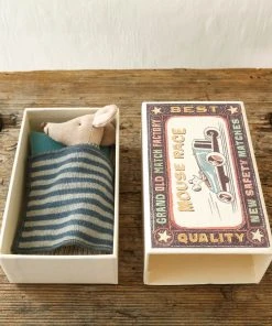 Maileg Little Brother Mouse Toy In Matchbox 15 Maileg Little Brother Mouse Toy In Matchbox