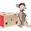 Maileg Rat In Cheese Box - Light Grey