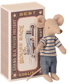 Maileg Souris Big Brother Dans Une Boite D'allumettes